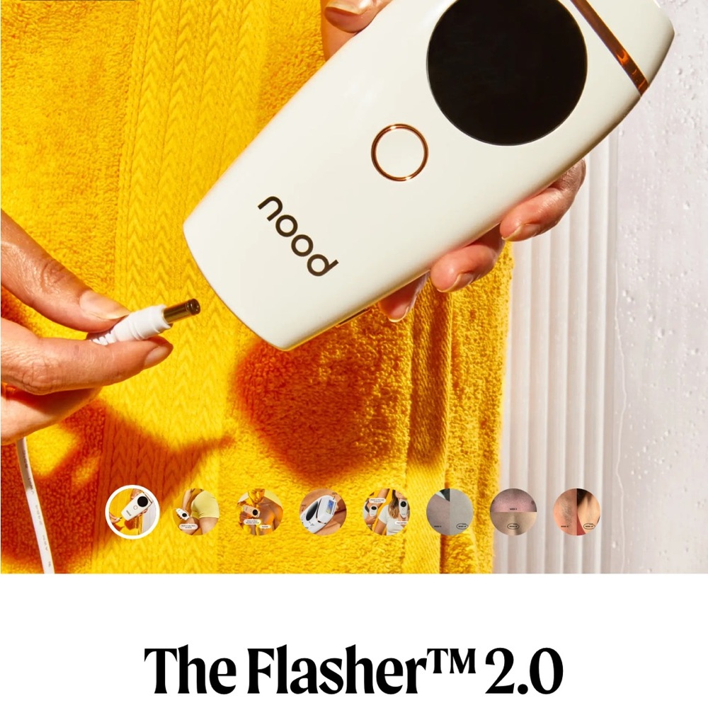 Nood The Flasher 2.0 Laser Hair Removal Debice - Brand New In Box Never Used
